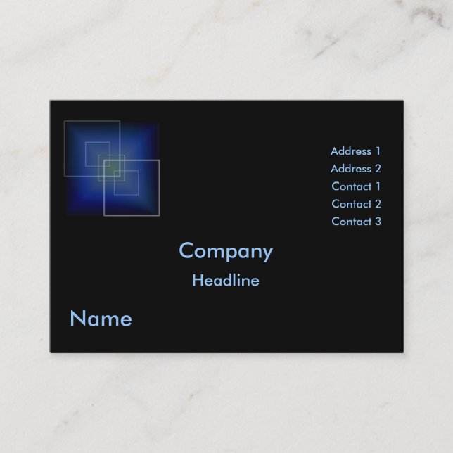 Hi-Tech Profile Card (Front)