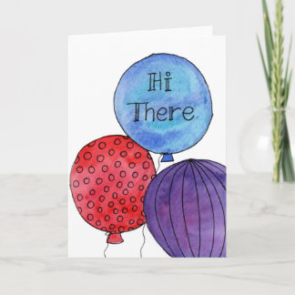 Hi There Balloons card