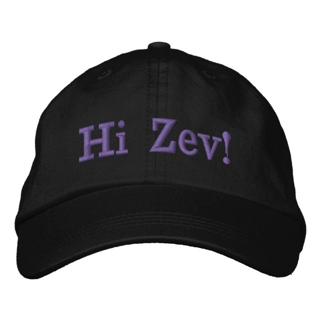 Hi Zev Embroidered Hat (Front)