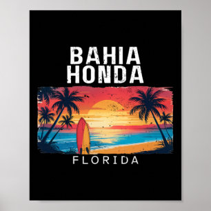 Hia Honda State Park Florida Men Women Surfing _1  Poster