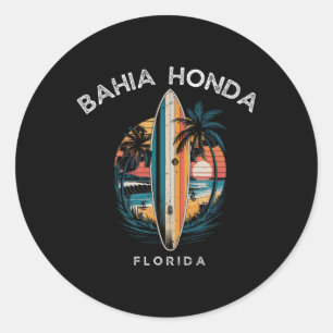 Hia Honda State Park Florida Men Women Surfing Classic Round Sticker