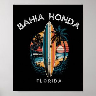 Hia Honda State Park Florida Men Women Surfing Poster