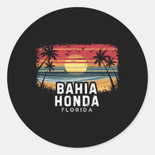 Hia Honda State Park Florida Surfboard Beach Classic Round Sticker
