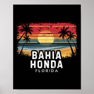 Hia Honda State Park Florida Surfboard Beach Poster