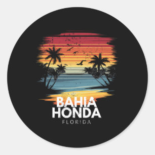 Hia Honda State Park Florida Surfboard Surfing Vin Classic Round Sticker