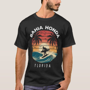 Hia Honda State Park Florida Surfboard Waves Beach T-Shirt