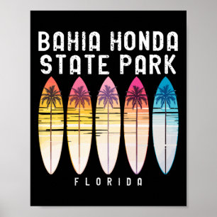 Hia Honda State Park Florida Surfboard Women Men Poster