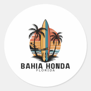 Hia Honda State Park Florida Surfing Surfer _1 Classic Round Sticker