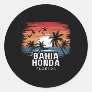 Hia Honda State Park Florida Surfing Surfer Classic Round Sticker