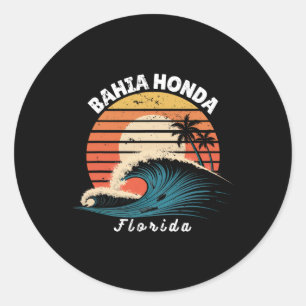 Hia Honda State Park Florida Women Men Surfboardin Classic Round Sticker