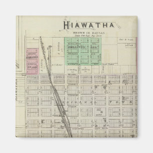 Hiawatha, Everest, Morrill, and Baker, Kansas Magnet