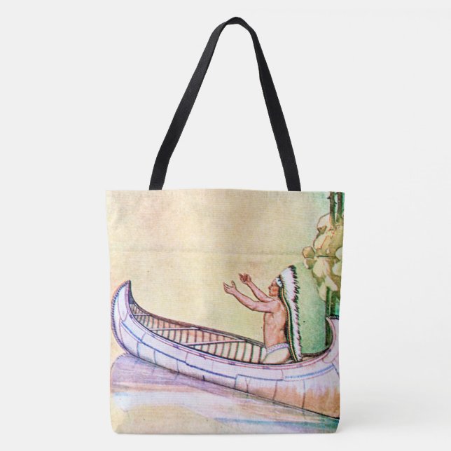 Hiawatha Magic Canoe Tote Bag (Front)