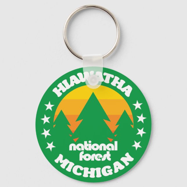 Hiawatha National Forest Key Ring (Front)