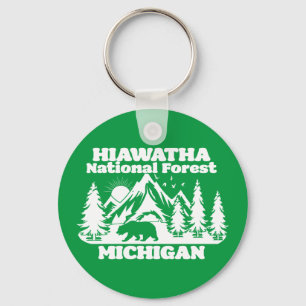 Hiawatha National Forest Michigan Key Ring