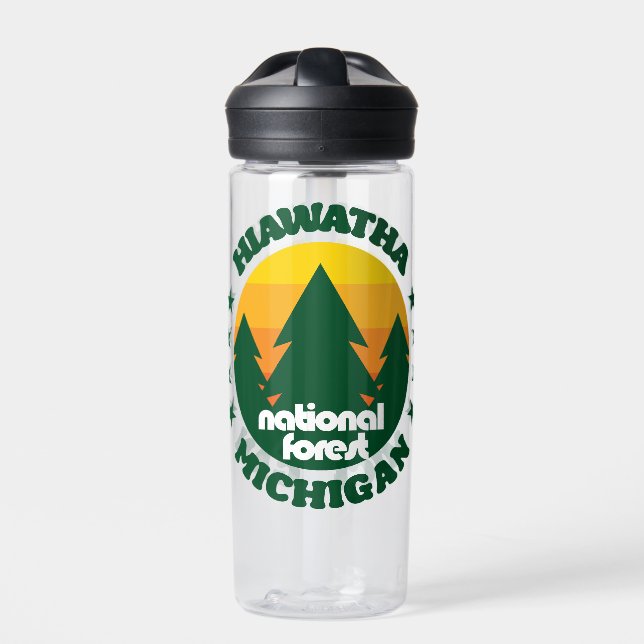 Hiawatha National Forest Water Bottle (Front)