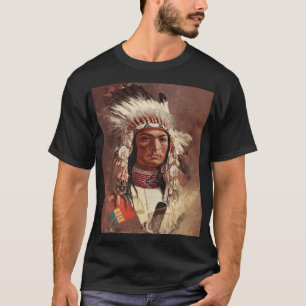 Hiawatha Native American Indian Chief Portrait T-Shirt
