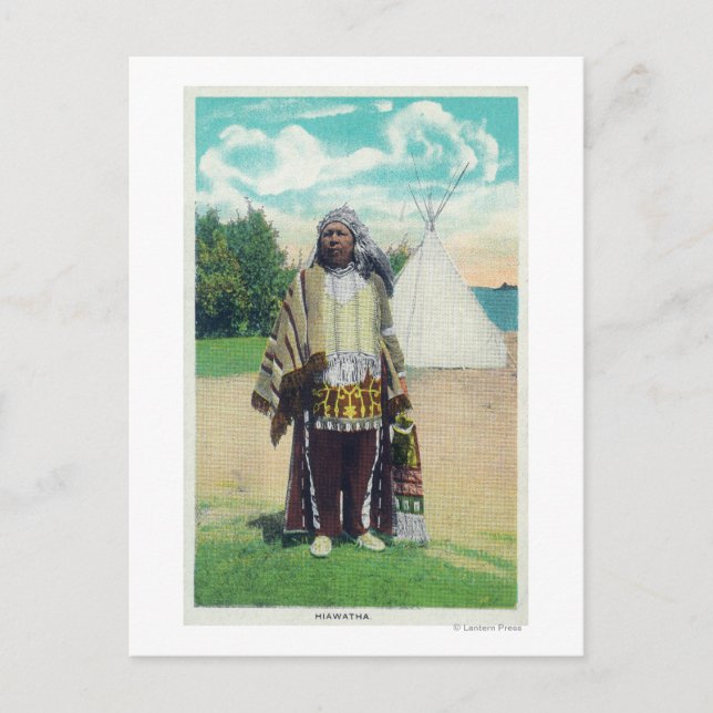 Hiawatha Portrait # 2 Postcard (Front)