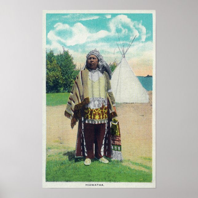 Hiawatha Portrait # 2 Poster (Front)