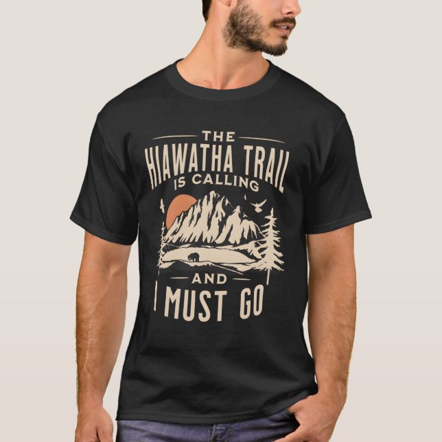 Hiawatha Trail Idaho Montana T-Shirt (Front)