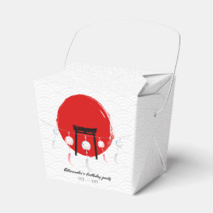Hibachi Birthday Party Wind Chimes Furin Japanese Favour Box