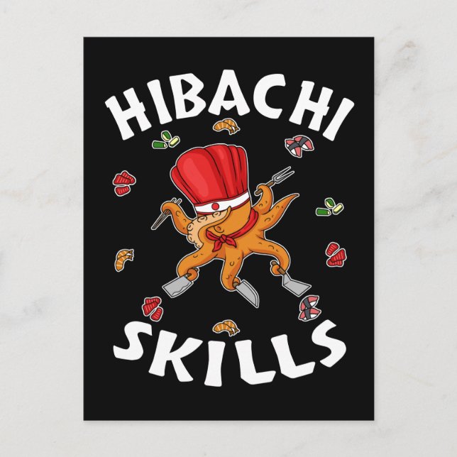 Hibachi Gifts Hibachi Connoisseur Hibachi Chef Postcard (Front)