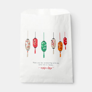 Hibachi Japanese Lanterns Chef Birthday Party Favour Bag