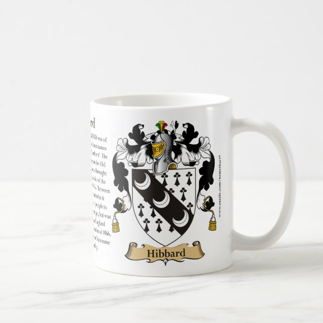 Hibbard, the Origin, the Meaning and the Crest Coffee Mug (Right)