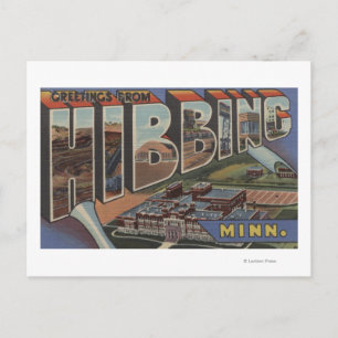 Hibbing, Minnesota - Large Letter Scenes Postcard