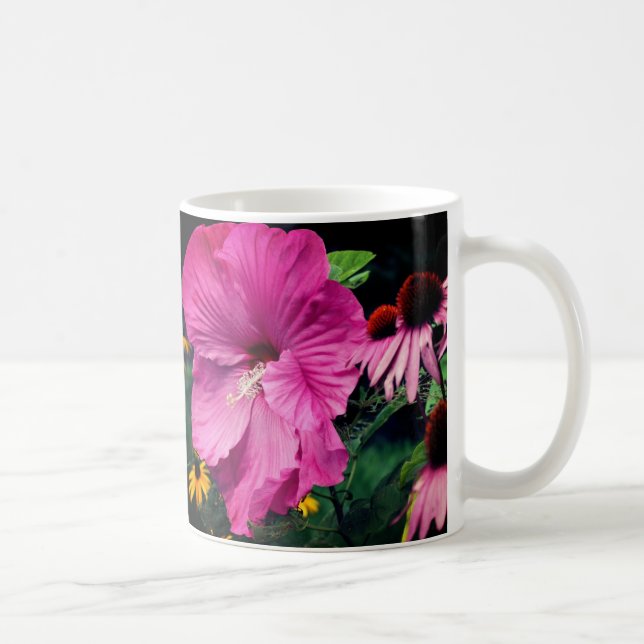 Hibiscus And Flower Garden Friends  Coffee Mug (Right)