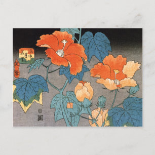 Hibiscus, Ando Hiroshige Postcard
