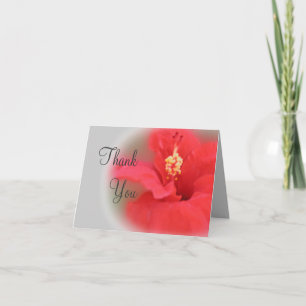Hibiscus Bloom Thank You Card