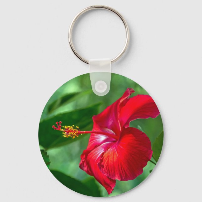 Hibiscus Blossom Key Ring (Front)