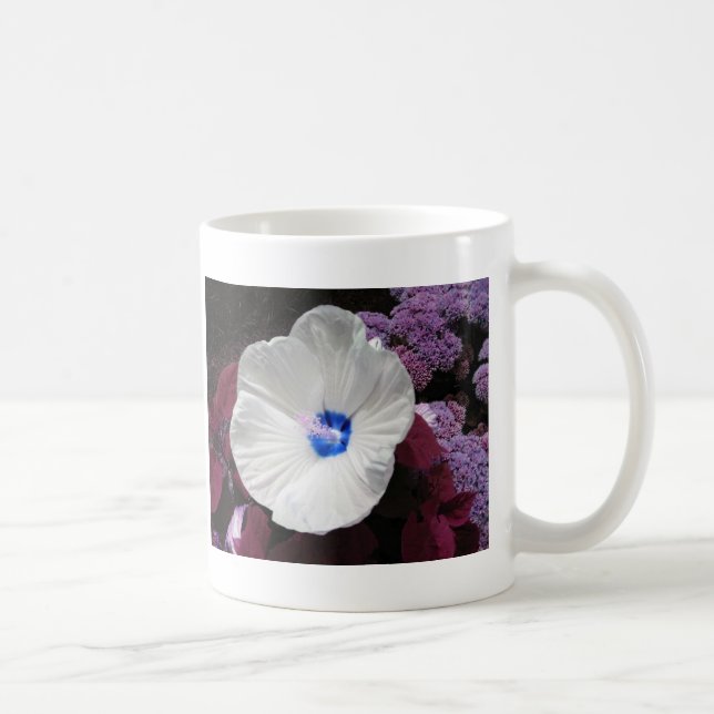 Hibiscus Blue Coffee Mug (Right)