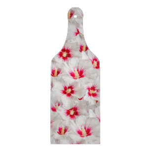 Hibiscus - Chinese Rose Flower Pattern Cutting Board