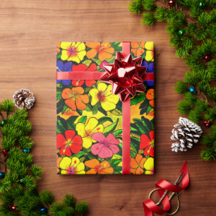 Hibiscus Colour Wrapping Paper