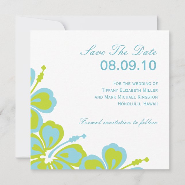 Hibiscus Delight, Save The Date, 08.09.10, For ... Date (Front)