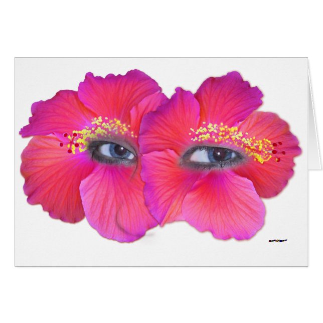 Hibiscus Eyes - Pink (Front Horizontal)