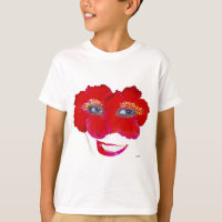 Hibiscus Face with Smile - Red