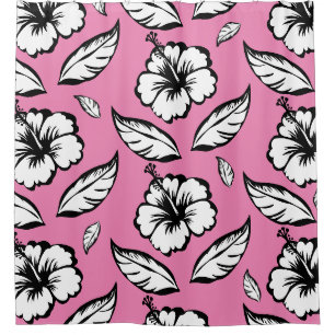 Hibiscus Floral Shower Curtain