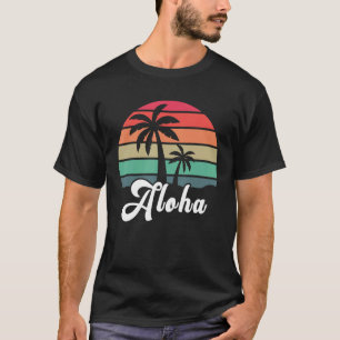 Hibiscus Flower Aloha Hawaii Hawaiian Surfers T-Shirt