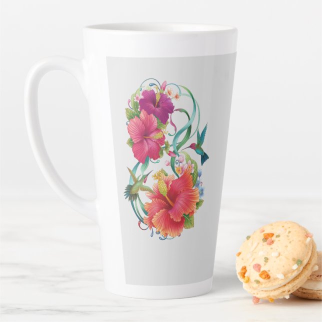 Hibiscus Flower Art Design Mug (In Situ)