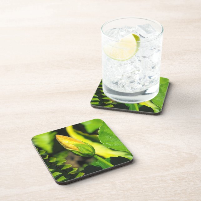 Hibiscus Flower Bud Coaster (Right Side)