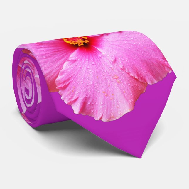 Hibiscus Flower Dew Sprinkles, Tie (Rolled)