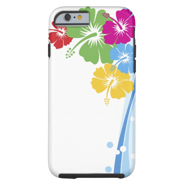Hibiscus Flower Fashion Fine Floral Case-Mate iPhone Case (Back)
