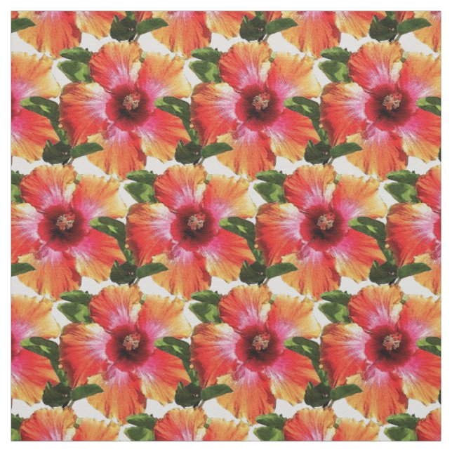 Hibiscus Flower  HAMbyWG - Fabric (Swatch)