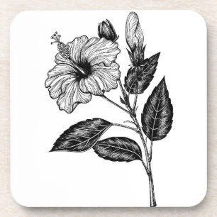 Hibiscus flower III Coaster