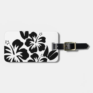 Hibiscus flower luggage tag