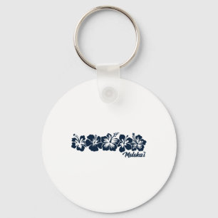 Hibiscus Flower Molokai Hawaii Aloha Hawaiian Beac Key Ring