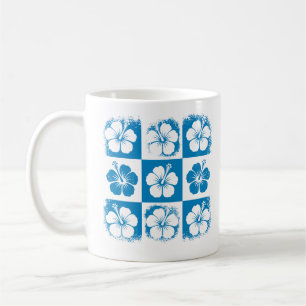 Hibiscus Flower Pattern Coffee Mug