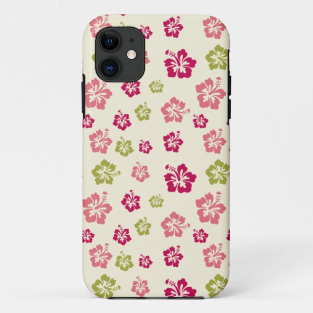 Hibiscus Flower Pattern Iphone 5/4G Case (Back)